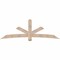 Ekena Millwork Alberta Smooth Timber Gable Bracket, Douglas Fir, 96"W x 32"H x 3 1/2"D x 5 1/2"F, 8/12 Pitch GBW096X32X0406ALB00SDF - alternate 1